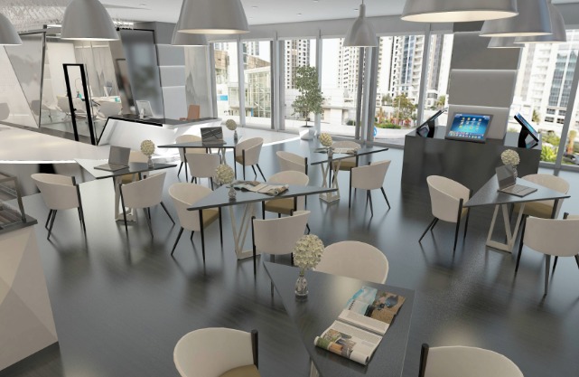 Real Estate Office in Zaha Hadid Building